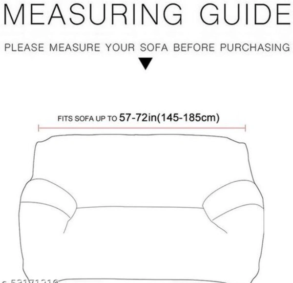 Universal Sofa Cover Big Elasticity Cover for Couch Flexible Stretch Sofa Slipcover (Dark Blue, Double Seater 145-185 cm) -  Blue, Polyster,  Pack of1, 2 Seater